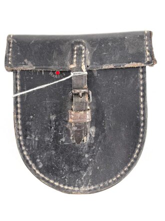 Tasche zum Kopffernhörer 33 der Wehrmacht. Guter Zustand, datiert 1941