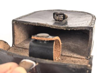 Tasche zum Kopffernhörer 33 der Wehrmacht. Guter Zustand, datiert 1941