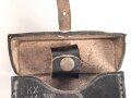 Tasche zum Kopffernhörer 33 der Wehrmacht. Guter Zustand, datiert 1941