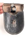 Tasche zum Kopffernhörer 33 der Wehrmacht. Guter Zustand, datiert 1941
