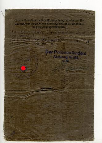 Führerschein - Zweitschrift eines Mannes aus...
