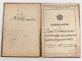k.u.k. Österreich, Landsturm Pass eines ehemaligen Angehörigen des Infanterie Regiments Nr 92, datiert 1901