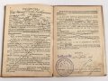 k.u.k. Österreich, Landsturm Pass eines ehemaligen Angehörigen des Infanterie Regiments Nr 92, datiert 1901