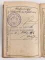 k.u.k. Österreich, Landsturm Pass eines ehemaligen Angehörigen des Infanterie Regiments Nr 92, datiert 1901