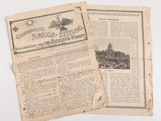 Champagne Kriegs-Zeitung herausgegeben vom VIII. Reserve...