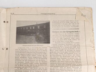 Champagne Kriegs-Zeitung herausgegeben vom VIII. Reserve Korps, 18. Januar 1916