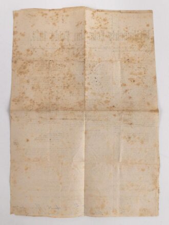Flandern 1,Weltkrieg, Faltblatt "Weihnachtsfeier im Felde 1914", Maße etwa 31 x 43cm