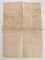 Flandern 1,Weltkrieg, Faltblatt "Weihnachtsfeier im Felde 1914", Maße etwa 31 x 43cm