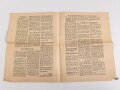 Wahlzeitung der KP, Unser Tag - Volkszeitung für Baden- Württemberg,  "Landtagswahl und Volksentscheid am 18. Mai", datiert 7. Mai 1947