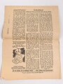 Wahlzeitung der KP, Unser Tag - Volkszeitung für Baden- Württemberg,  "Landtagswahl und Volksentscheid am 18. Mai", datiert 7. Mai 1947