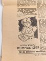 Wahlzeitung der KP, Unser Tag - Volkszeitung für Baden- Württemberg,  "Landtagswahl und Volksentscheid am 18. Mai", datiert 7. Mai 1947