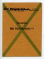 Ausweis für Luftschutzwarte, Darmstadt, datiert 1941