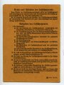 Ausweis für Luftschutzwarte, Darmstadt, datiert 1941