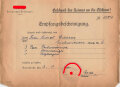NSDAP Ortsgruppe Belsungen, Empfangsbescheinigung "Geschenk der Heimat an die Ostfront", datiert 1942, A5