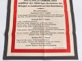 Kreis-Krieger-Verbandsfest Plakat, 43 x 61 cm, datiert 1925, in der Mitte leicht gerissen
