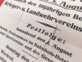 Kreis-Krieger-Verbandsfest Plakat, 43 x 61 cm, datiert 1925, in der Mitte leicht gerissen