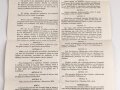 Kontrollrat - Verordnung: "Gesetz Nr. 8, Ausschaltung und Verbot der militärischen Ausbildung", datiert 1945, Maße 42 x 65 cm
