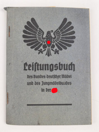 Konvolut eines BDM Mädel aus Frankfurt / Main, Landjahr Ausweis (ausgefüllt, Leistungsbuch BDM blanko und 2 Hefte "Führerinnen-Dienst", datiert 1938