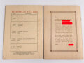 Konvolut eines BDM Mädel aus Frankfurt / Main, Landjahr Ausweis (ausgefüllt, Leistungsbuch BDM blanko und 2 Hefte "Führerinnen-Dienst", datiert 1938