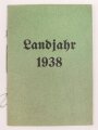 Konvolut eines BDM Mädel aus Frankfurt / Main, Landjahr Ausweis (ausgefüllt, Leistungsbuch BDM blanko und 2 Hefte "Führerinnen-Dienst", datiert 1938