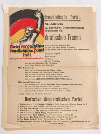 Deutsche Volkspartei, Deutsche Demokratische Partei ,...
