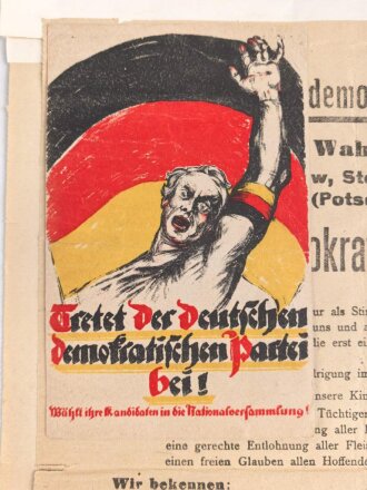 Deutsche Volkspartei, Deutsche Demokratische Partei ,...