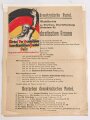 Deutsche Volkspartei, Deutsche Demokratische Partei , Sozialdemokratische Mehrheitspartei. Vier Flugblätter sowie eine Ansichtskarte der Deutschen Demokratischen Partei, neuzeitlich oben zusammengeklebt