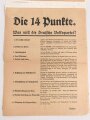 Deutsche Volkspartei, Deutsche Demokratische Partei , Sozialdemokratische Mehrheitspartei. Vier Flugblätter sowie eine Ansichtskarte der Deutschen Demokratischen Partei, neuzeitlich oben zusammengeklebt