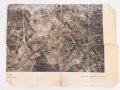 1. Weltkrieg, Handgezeichnete Landkarte bei Bois de Ville, Maße 36 x 49 cm, eingerissen, auf der Rückseite ein Teil einer gedruckten Landkarte am selben Ort