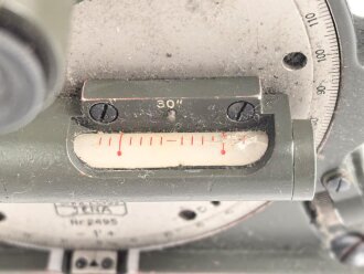 Neigungsmesser in Transportkasten, Hersteller Carl Zeiss Jena. Guter Zustand