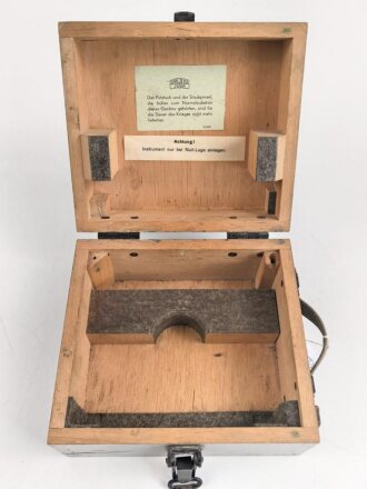 Neigungsmesser in Transportkasten, Hersteller Carl Zeiss Jena. Guter Zustand