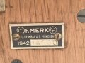 Amtszusatz für den kleinen Klappenschrank datiert 1942, Funktion nicht geprüft
