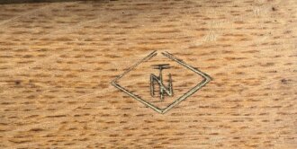 Kleiner Klappenschrank zu 10 Leitungen Wehrmacht, datiert 1939, Ungereinigtes Stück, Funktion nicht geprüft