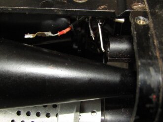Lichtsprechgerät 60/80 Wehrmacht. Um 1941 im Einsatz, insgesamt wurde etwa 600 Geräte produziert. Optischer Kopf innen defekt, siehe Fotos, Funktion nicht geprüft. Rarität