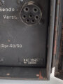Lichtsprechgerät 60/80 Wehrmacht. Um 1941 im Einsatz, insgesamt wurde etwa 600 Geräte produziert. Guter Zustand, Funktion nicht geprüft. Rarität