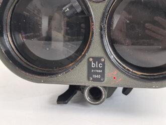 Lichtsprechgerät 80 Wehrmacht. Optischer Sender / Empfänger.  Hersteller blc für Carl Zeiss Jena. Optisch einwandfrei, Originallack, Funktion nicht geprüft. Im passenden Lederbehälter, dieser datiert 1940