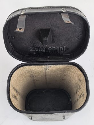 Lichtsprechgerät 80 Wehrmacht. Optischer Sender / Empfänger.  Hersteller blc für Carl Zeiss Jena. Optisch einwandfrei, Originallack, Funktion nicht geprüft. Im passenden Lederbehälter, dieser datiert 1940