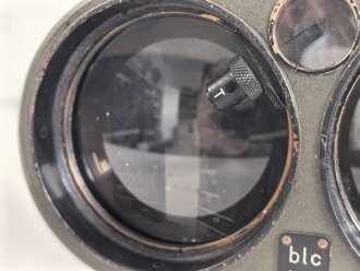 Lichtsprechgerät 80 Wehrmacht. Optischer Sender / Empfänger.  Hersteller blc für Carl Zeiss Jena. Optisch einwandfrei, Originallack, Funktion nicht geprüft. Im passenden Lederbehälter, dieser datiert 1940