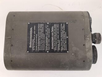 Lichtsprechgerät 80 Wehrmacht. Optischer Sender / Empfänger.  Hersteller blc für Carl Zeiss Jena. Optisch einwandfrei, Originallack, Funktion nicht geprüft. Im passenden Lederbehälter, dieser datiert 1940