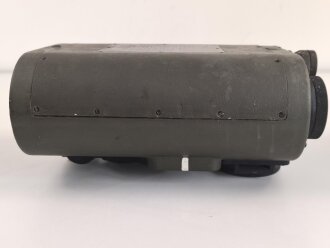 Lichtsprechgerät 80 Wehrmacht. Optischer Sender / Empfänger.  Hersteller blc für Carl Zeiss Jena. Optisch einwandfrei, Originallack, Funktion nicht geprüft. Im passenden Lederbehälter, dieser datiert 1940