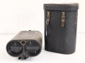 Lichtsprechgerät 80 Wehrmacht. Hersteller  Carl Zeiss Jena 1938. Optisch einwandfrei, Originallack, Funktion nicht geprüft. Im passenden Behälter, diesem fehlt ein Metallbeschlag um den zweiten verschluss zu halten sowie die beiden seitlichen D-Ringe.