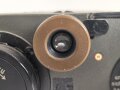 Lichtsprechgerät 80 Wehrmacht. Hersteller  Carl Zeiss Jena 1938. Optisch einwandfrei, Originallack, Funktion nicht geprüft. Im passenden Behälter, diesem fehlt ein Metallbeschlag um den zweiten verschluss zu halten sowie die beiden seitlichen D-Ringe.