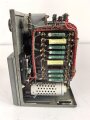 Lichtsprechgerät 80 Wehrmacht. Tornister Ober- und Unterteil in der jeweils 3.Ausführung. Der Verstärker von 1941. Originallack ? Funktion nicht geprüft