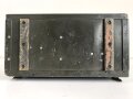 Lichtsprechgerät 80 Wehrmacht. Tornister Ober- und Unterteil in der jeweils 3.Ausführung. Der Verstärker von 1941. Originallack ? Funktion nicht geprüft