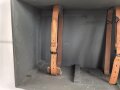 Lichtsprechgerät 80 Wehrmacht. Tornister Ober- und Unterteil in der jeweils 3.Ausführung. Der Verstärker von 1941. Originallack ? Funktion nicht geprüft