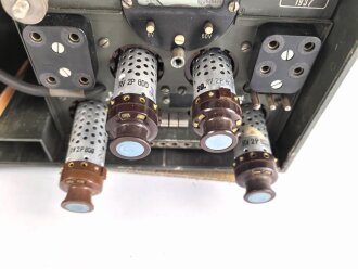 Lichtsprechgerät 80 Wehrmacht. Tornister Oberteil in der 1.Ausführung. Der Verstärker von 1937.