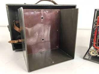 Lichtsprechgerät 80 Wehrmacht. Tornister Oberteil in der 1.Ausführung. Der Verstärker von 1937.