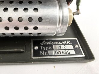 Lichtsprechgerät 80 Wehrmacht. Tornister Oberteil in der 1.Ausführung. Der Verstärker von 1937.
