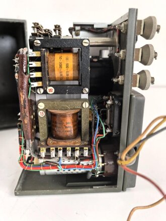 Lichtsprechgerät 80 Wehrmacht. Tornister Oberteil in der 1.Ausführung. Der Verstärker von 1937.
