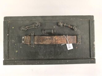 Lichtsprechgerät 80 Wehrmacht. Tornister Oberteil in der 1.Ausführung. Der Verstärker von 1937.